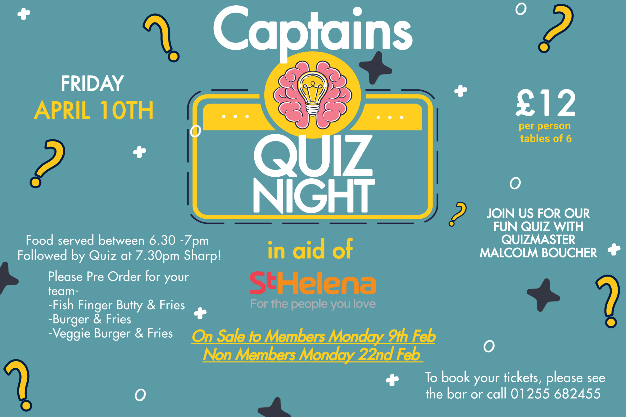 Friday 10th April – Quiz Night